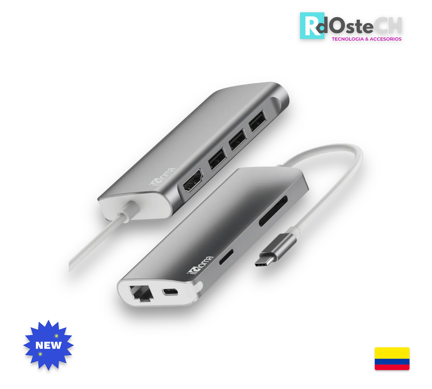 HUB conector 8 en 1