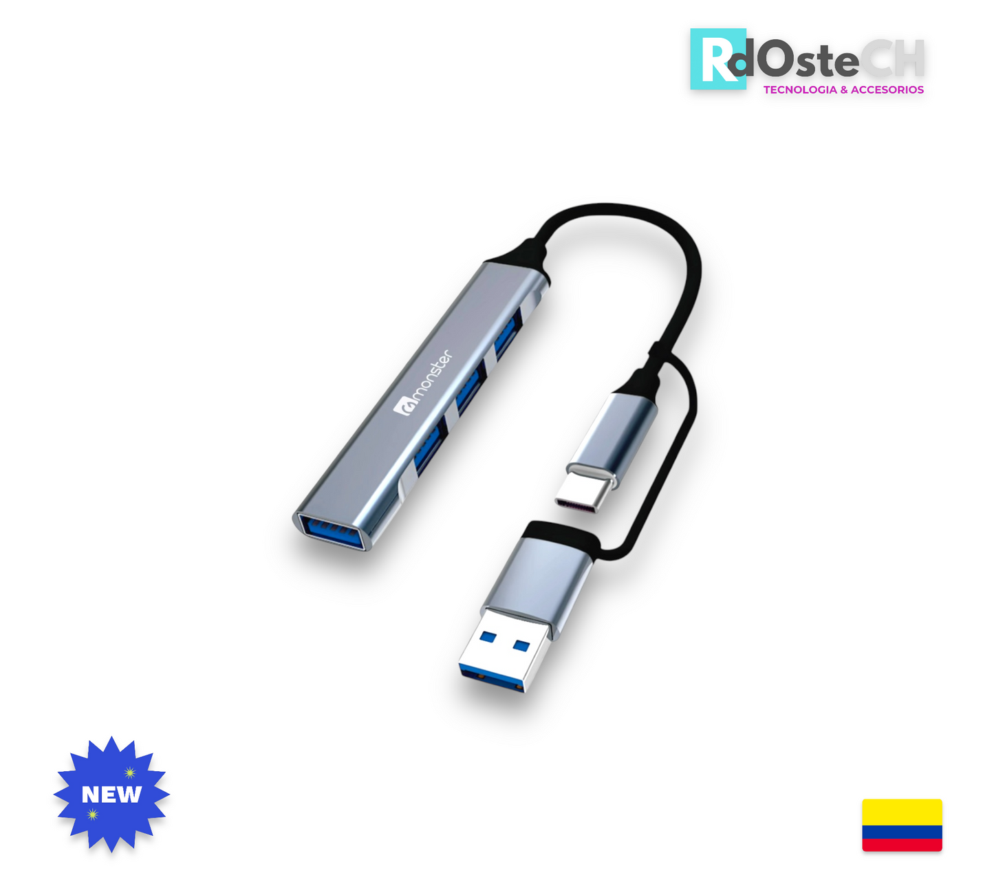 HUB USB 3.0 4 en 1