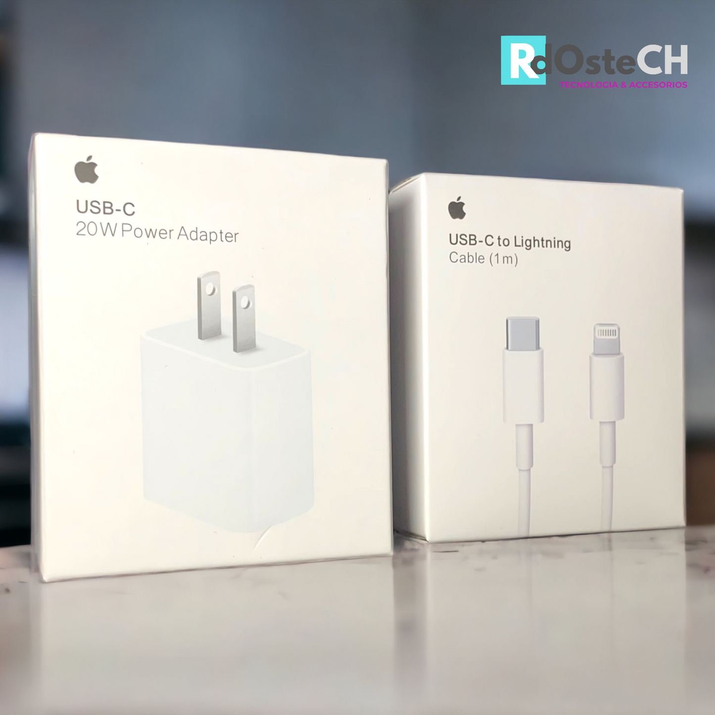 1-Adaptador y Cable Para iPhone Tipo C Lightning De Carga Rápida